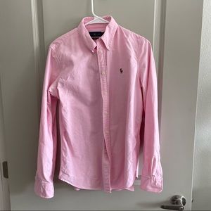 Pink Polo Oxford custom fit